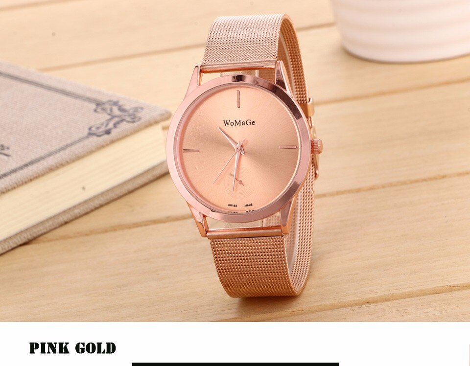 Rose Gold Luxury Quartz Watch