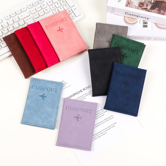 Vegan Leather Passport & Card Holder Case | 10 Colors Travel Essential