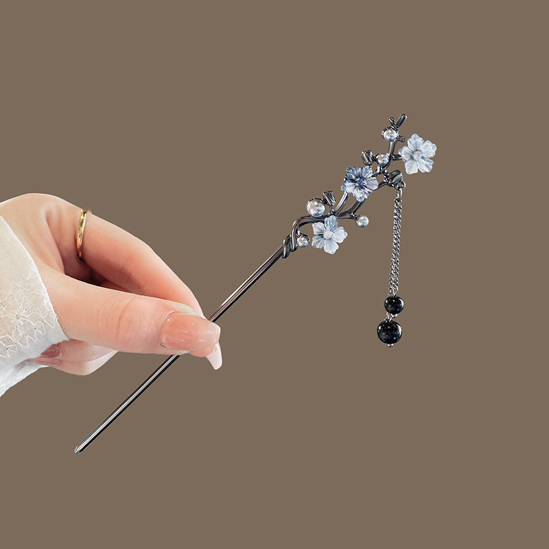 Elegant Vintage Tassel Flower Hairpin